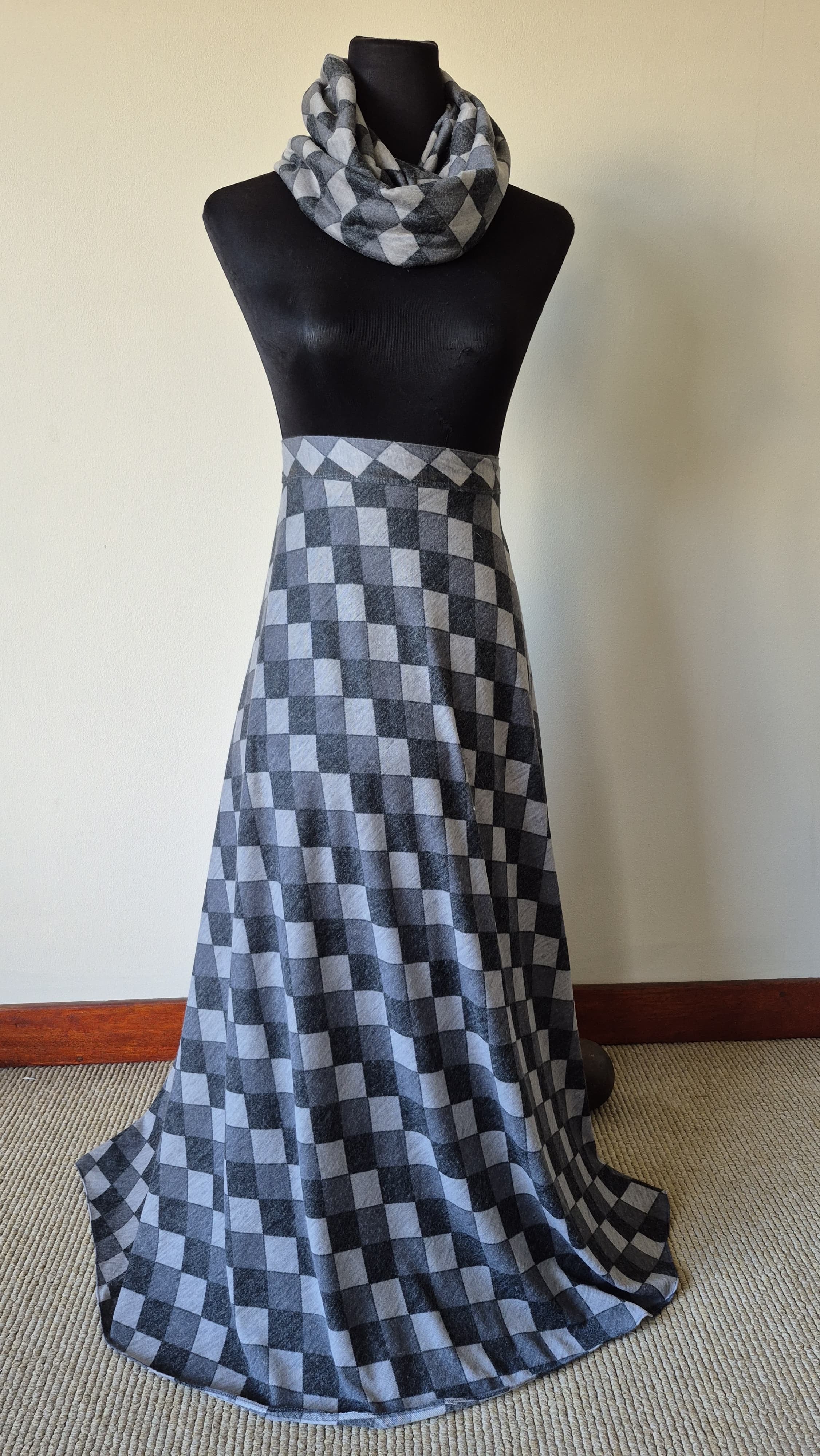 Grey Checkered
