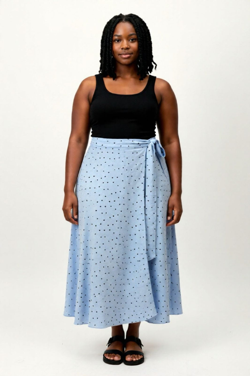 Blue & Black Polka Dot