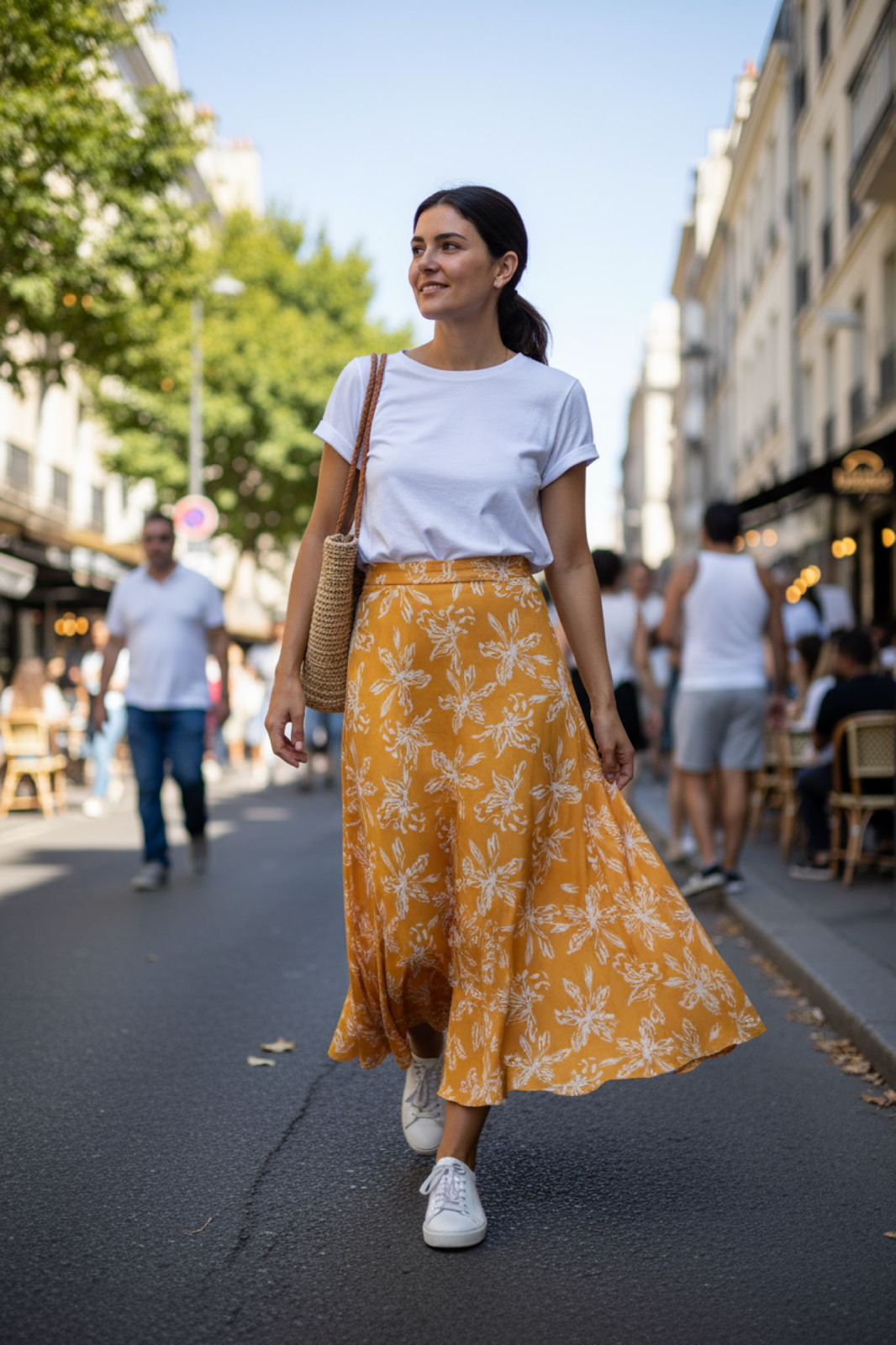 Yellow & White Floral