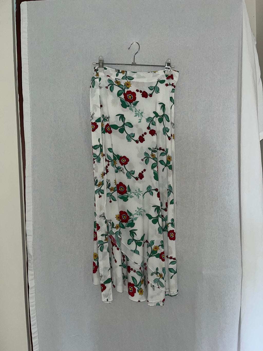 White & Red Floral