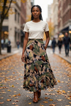 Warm Leafy Print