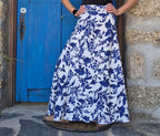 Navy Blue & White Floral