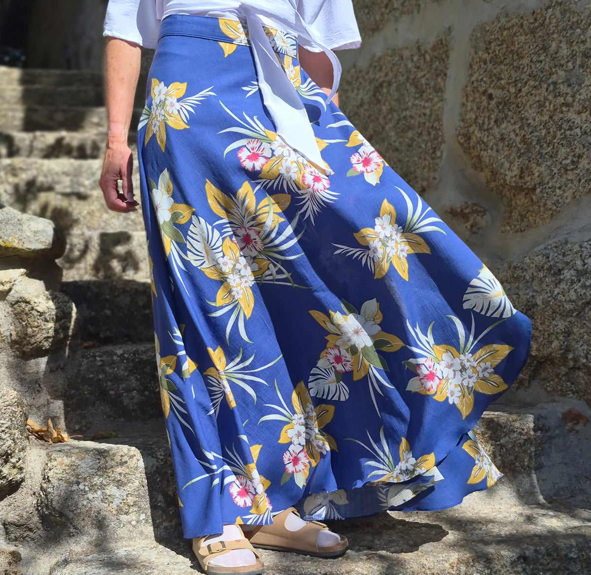 Blue and Yellow Floral