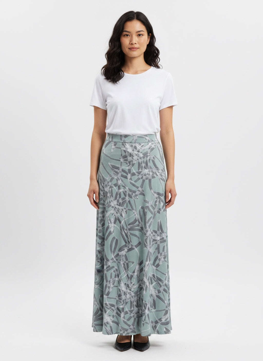 Teal Abstract Print