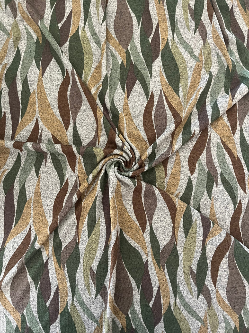 Green & Brown Abstract Over Top