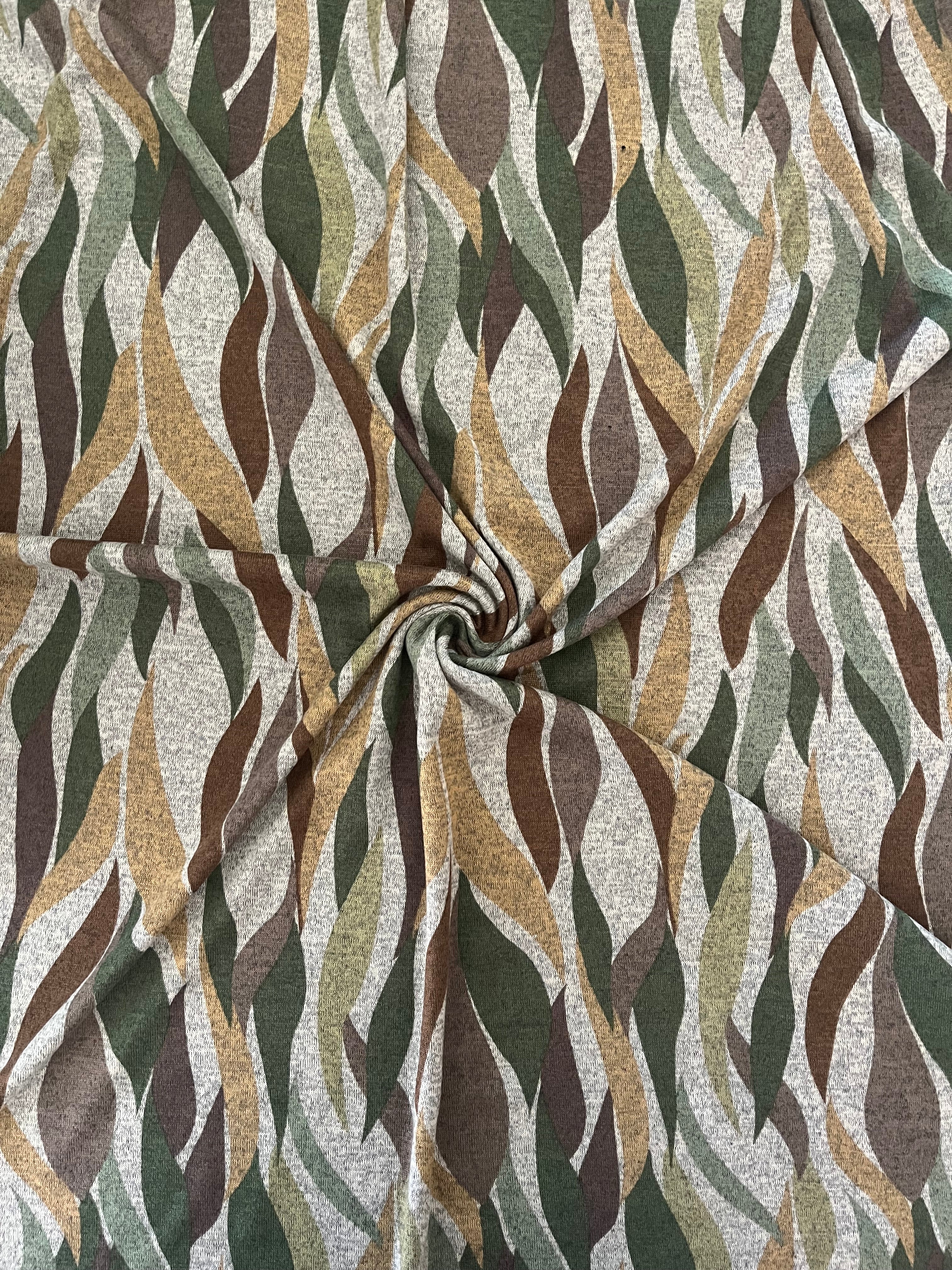 Green & Brown Abstract Over Top