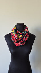 Red & Yellow Floral Snood