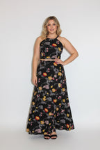 Black Garden Floral - Top