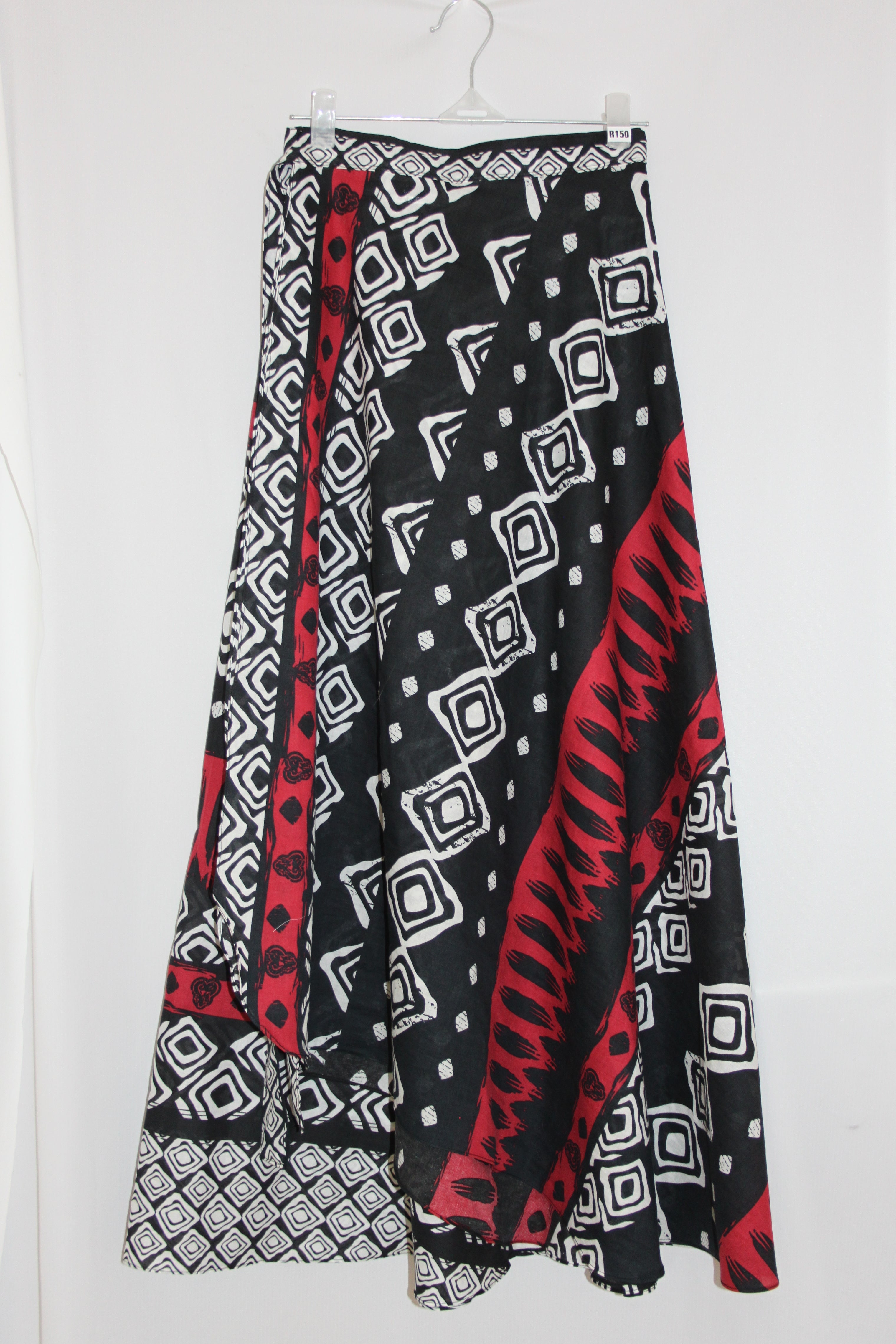 Black & Red Aztec Print