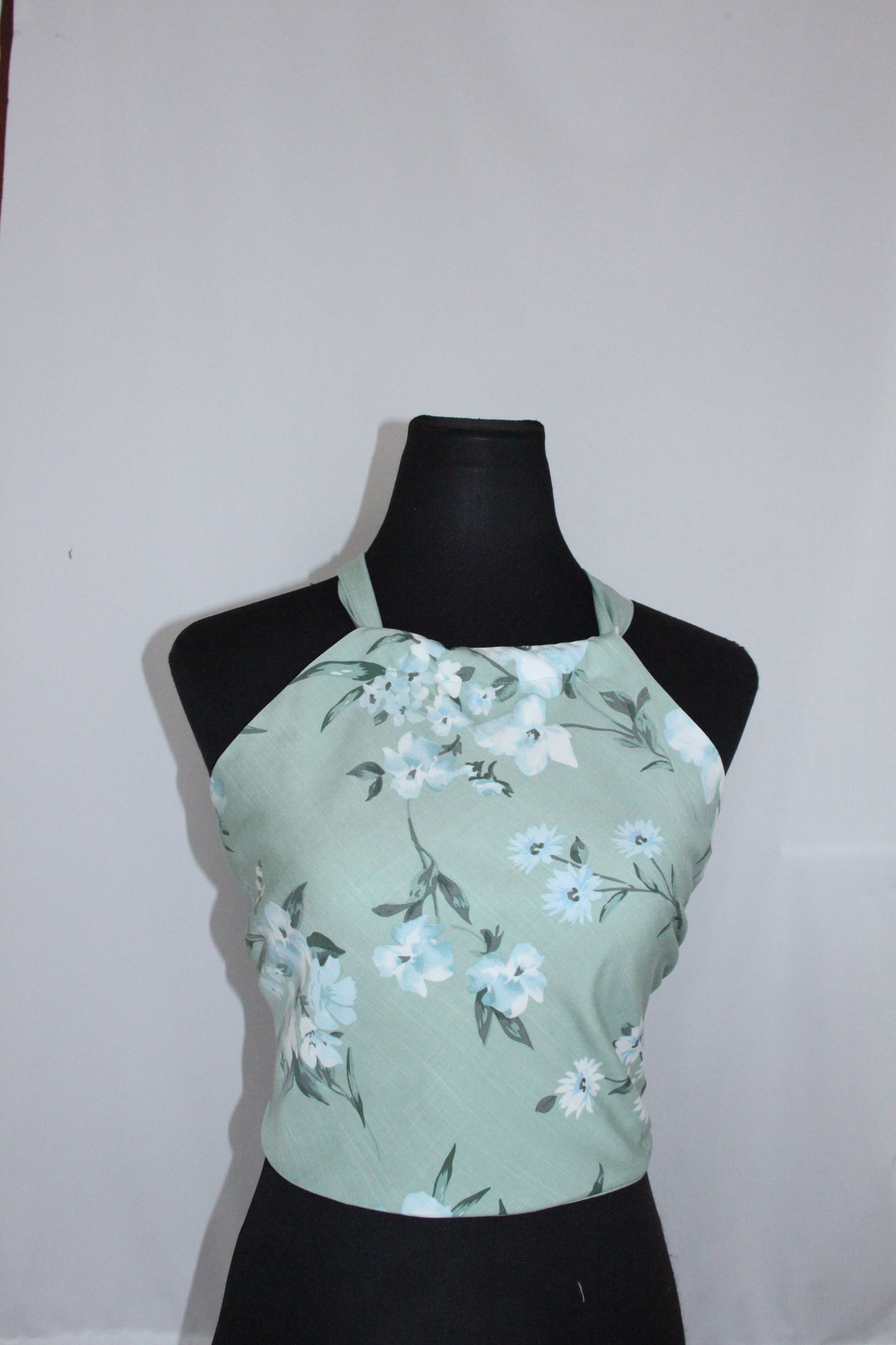 Pastel Green Floral - Top