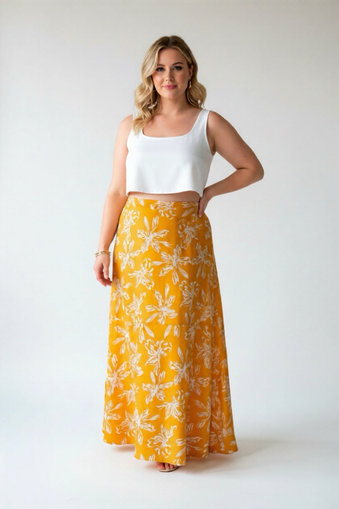 Yellow & White Floral