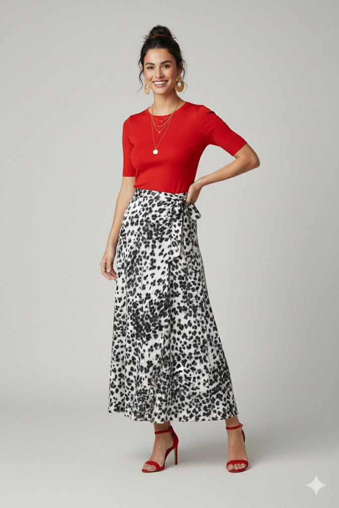 Black & White Leopard Print