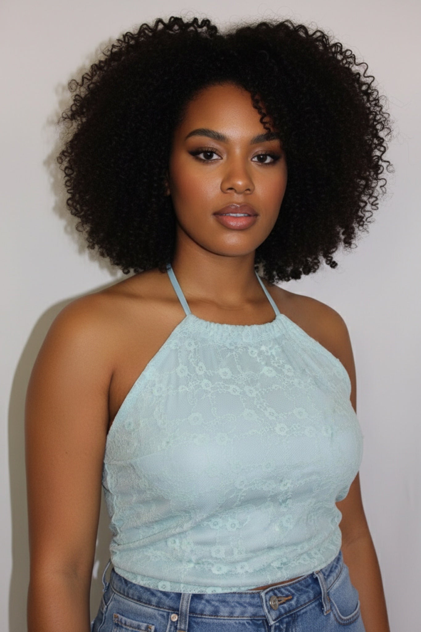 Light Blue Lace - Top