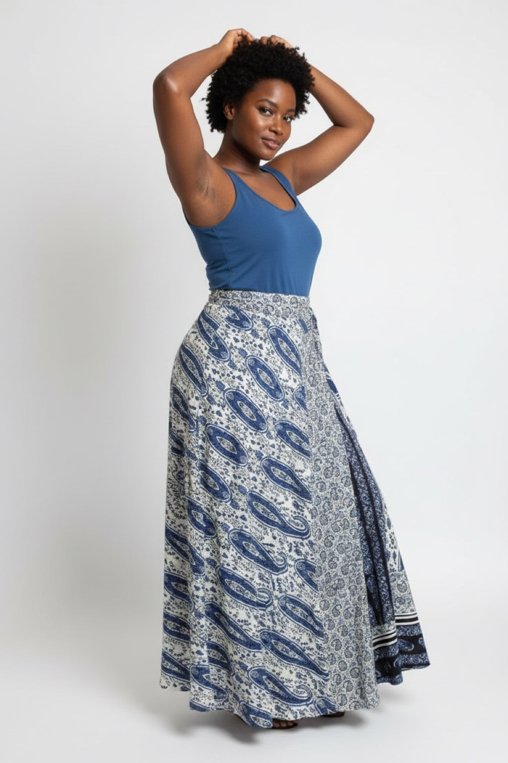 Navy Blue Paisley