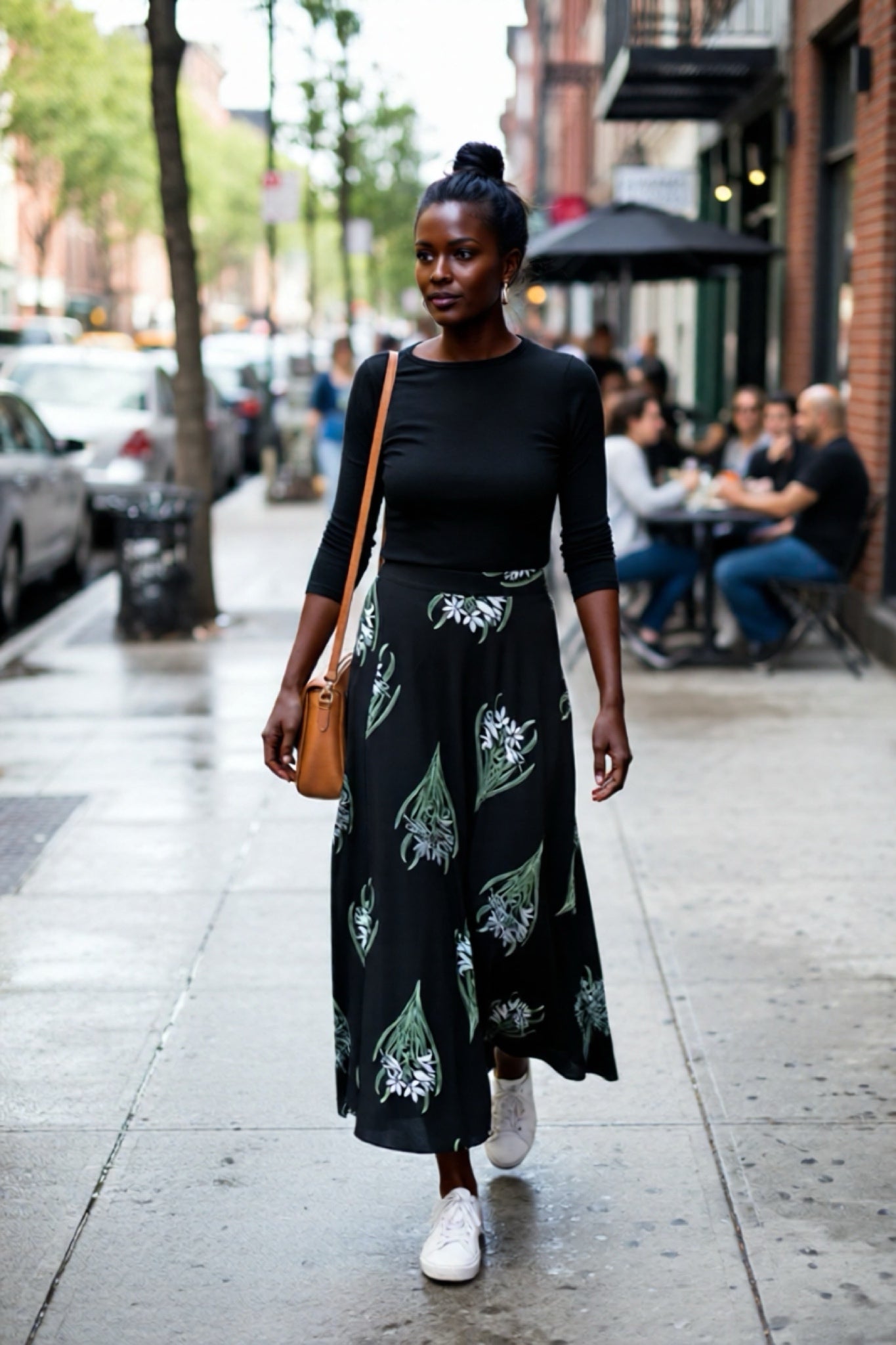 Black Bouquet Floral