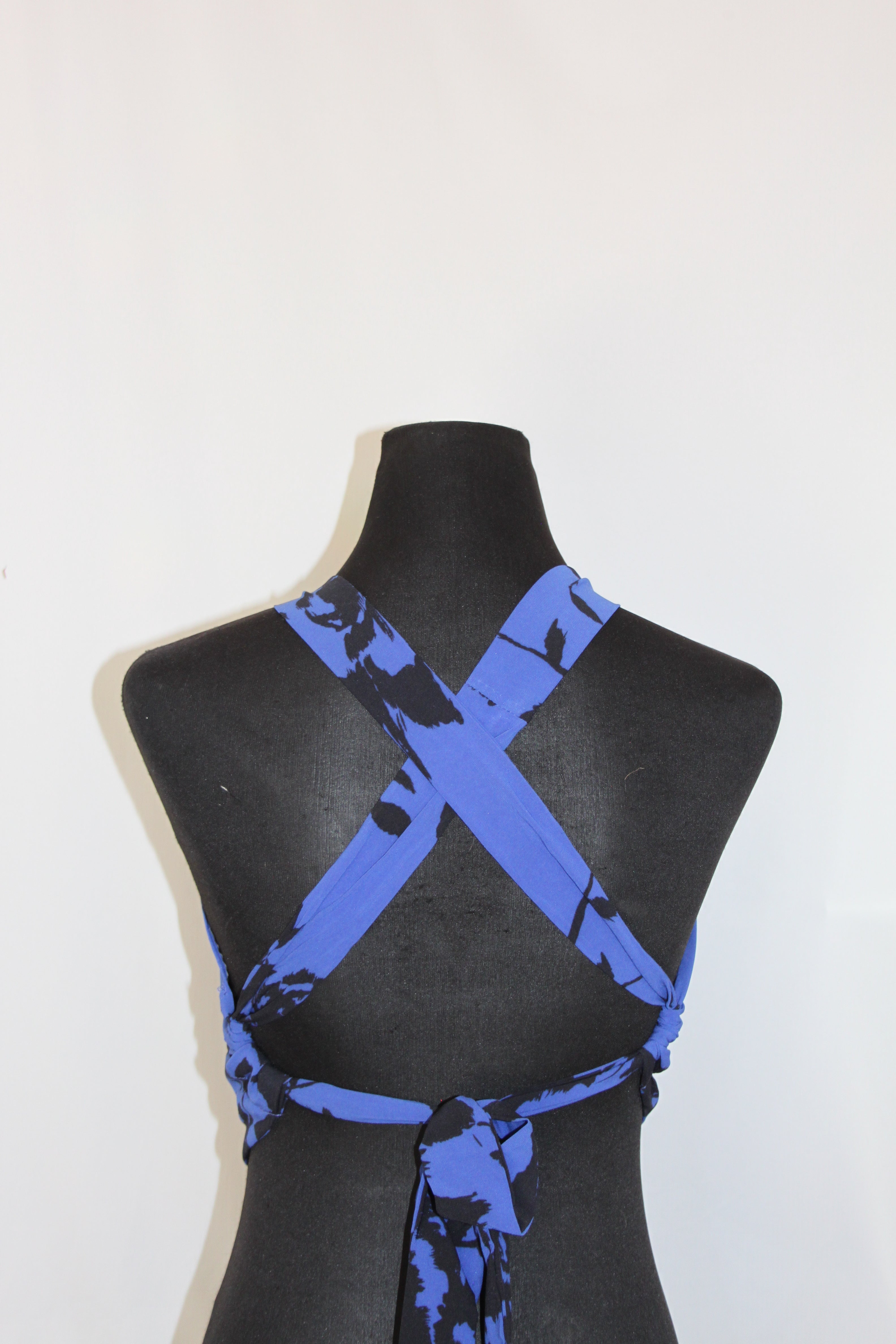 Blue & Black Floral - Top