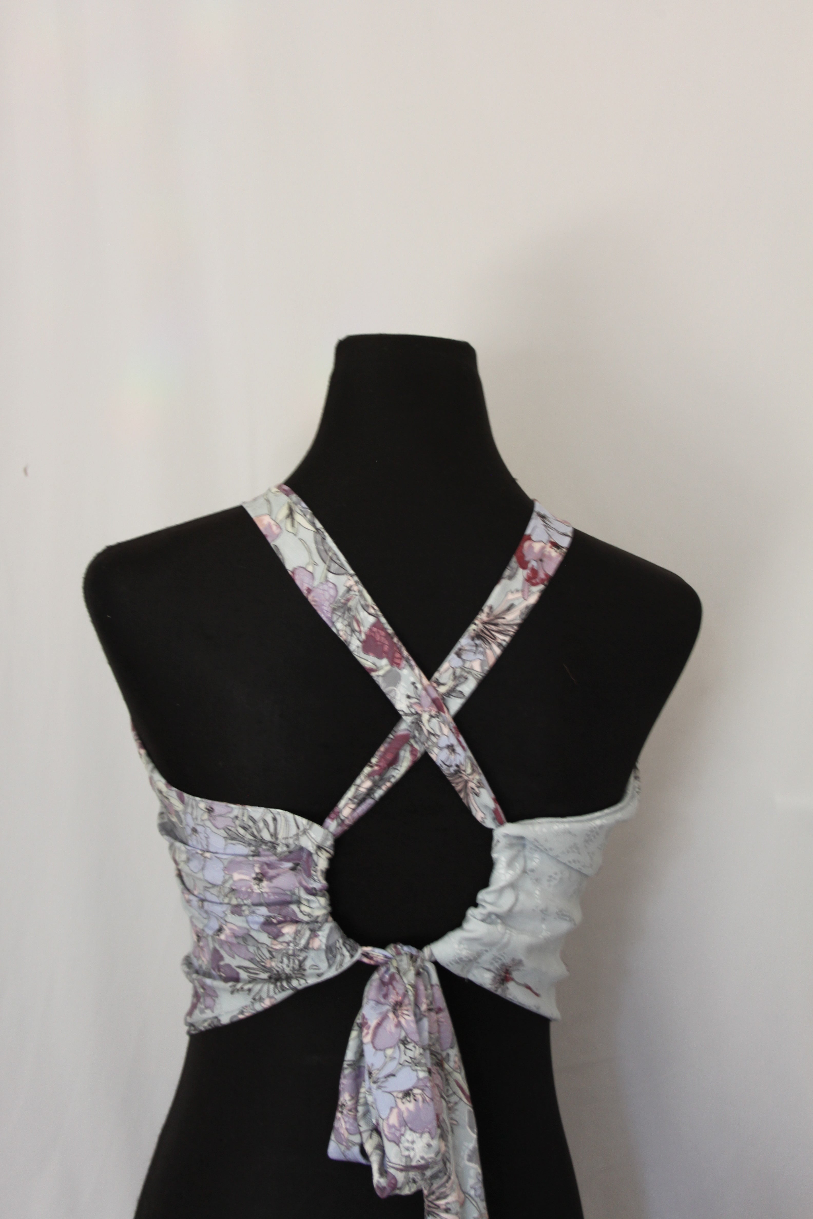 Lilac Floral Satin - Top