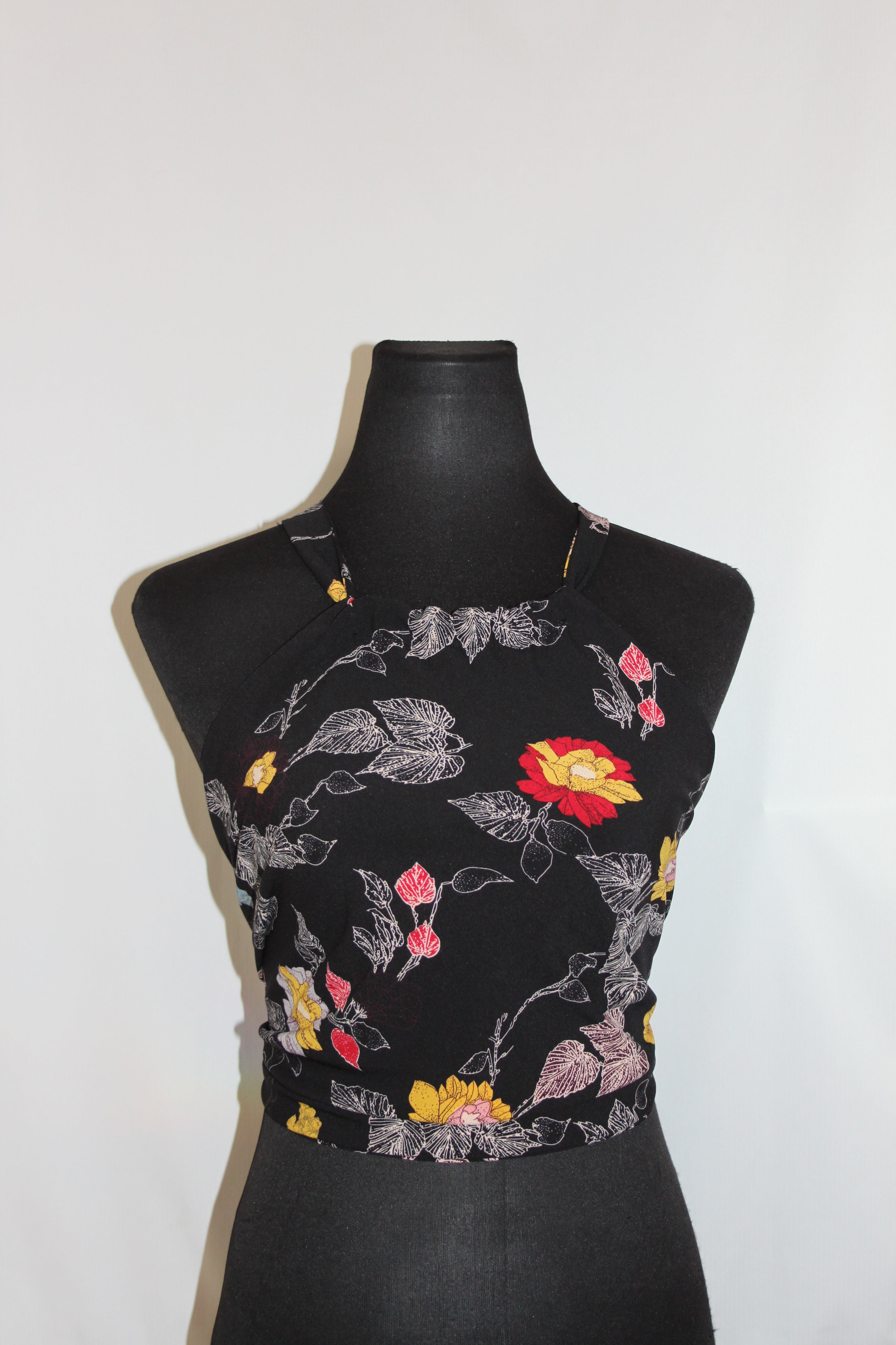 Black Garden Floral - Top