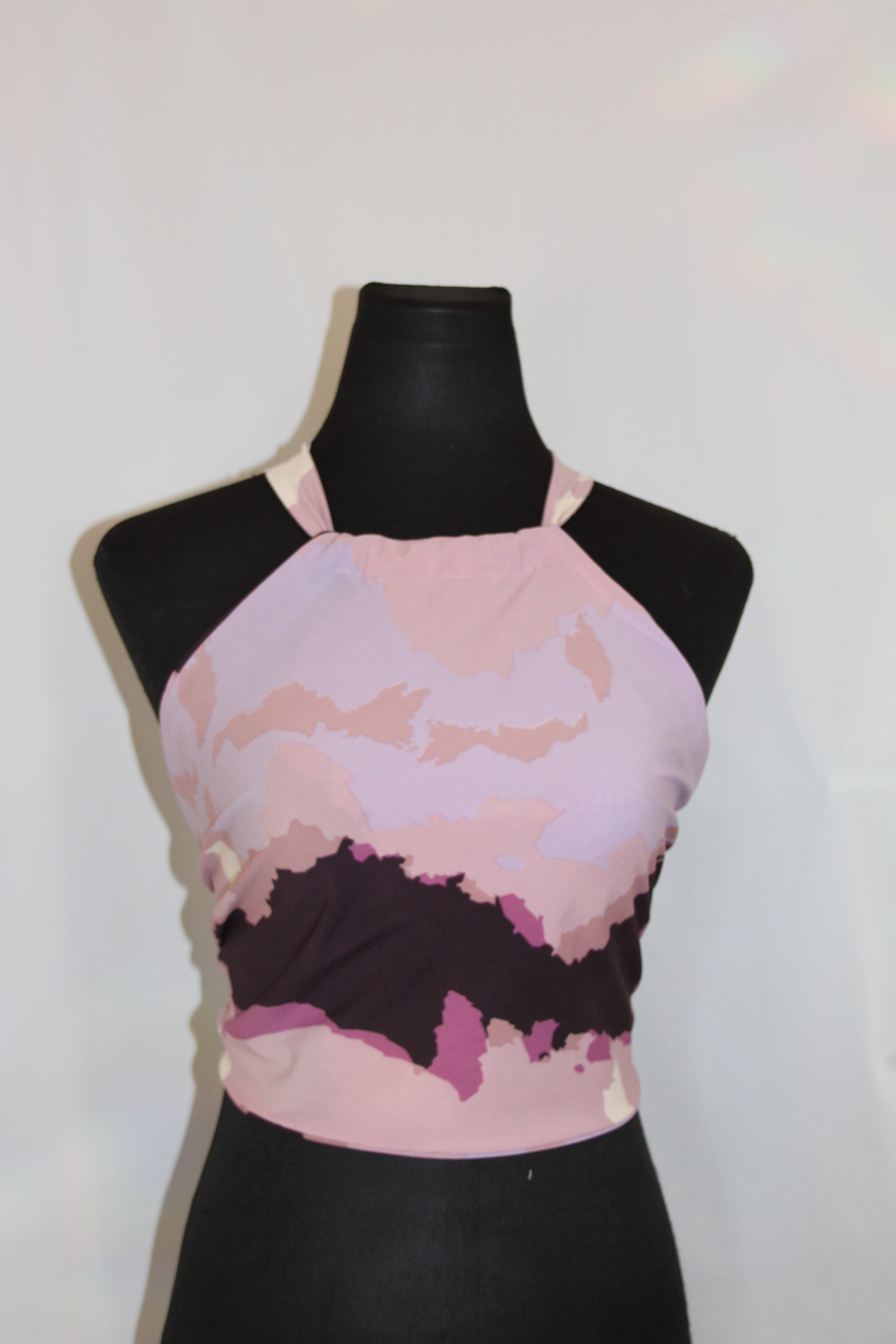 Pink & Purple Abstract Swirl - Top