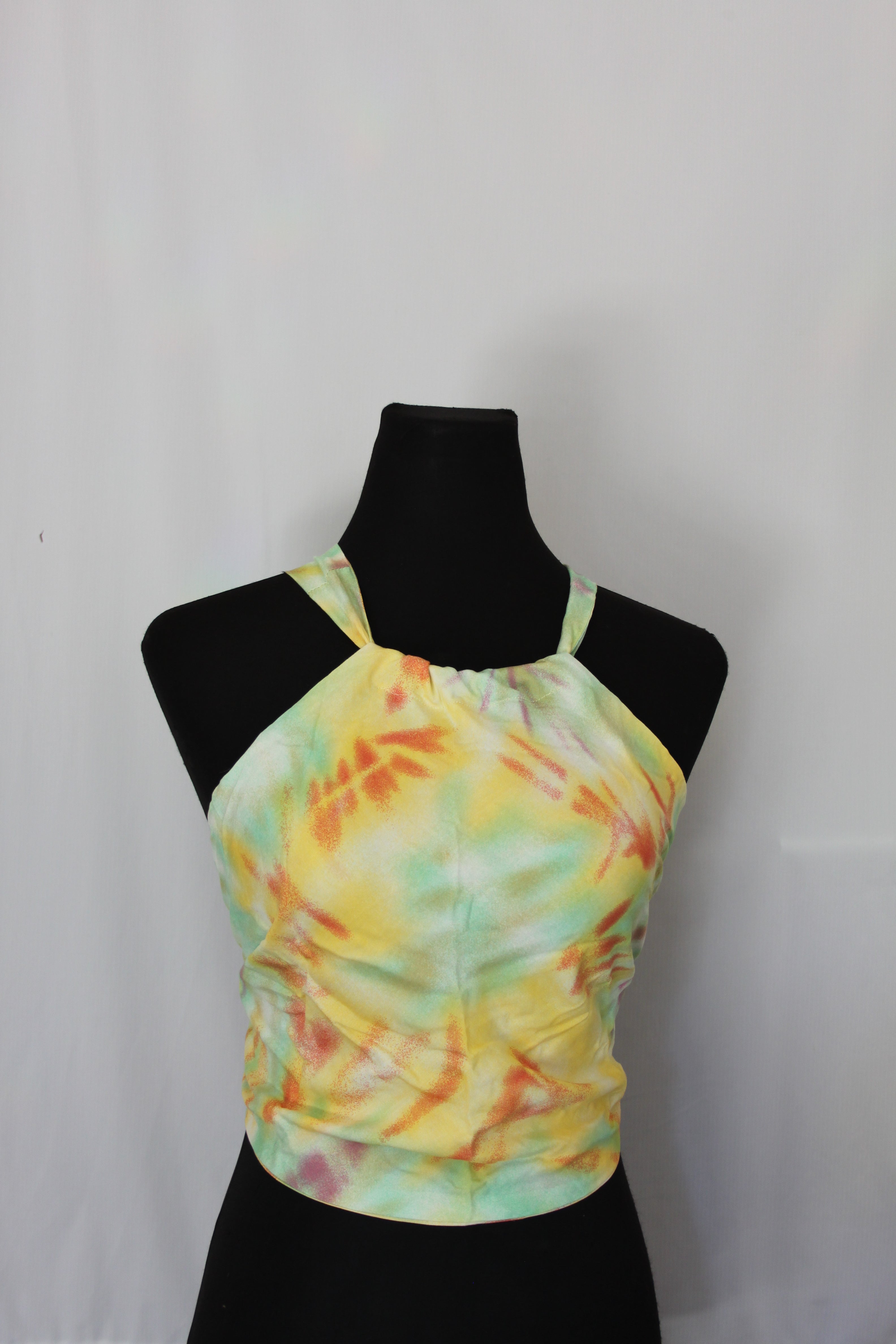 Yellow & Green Tie Dye - Top