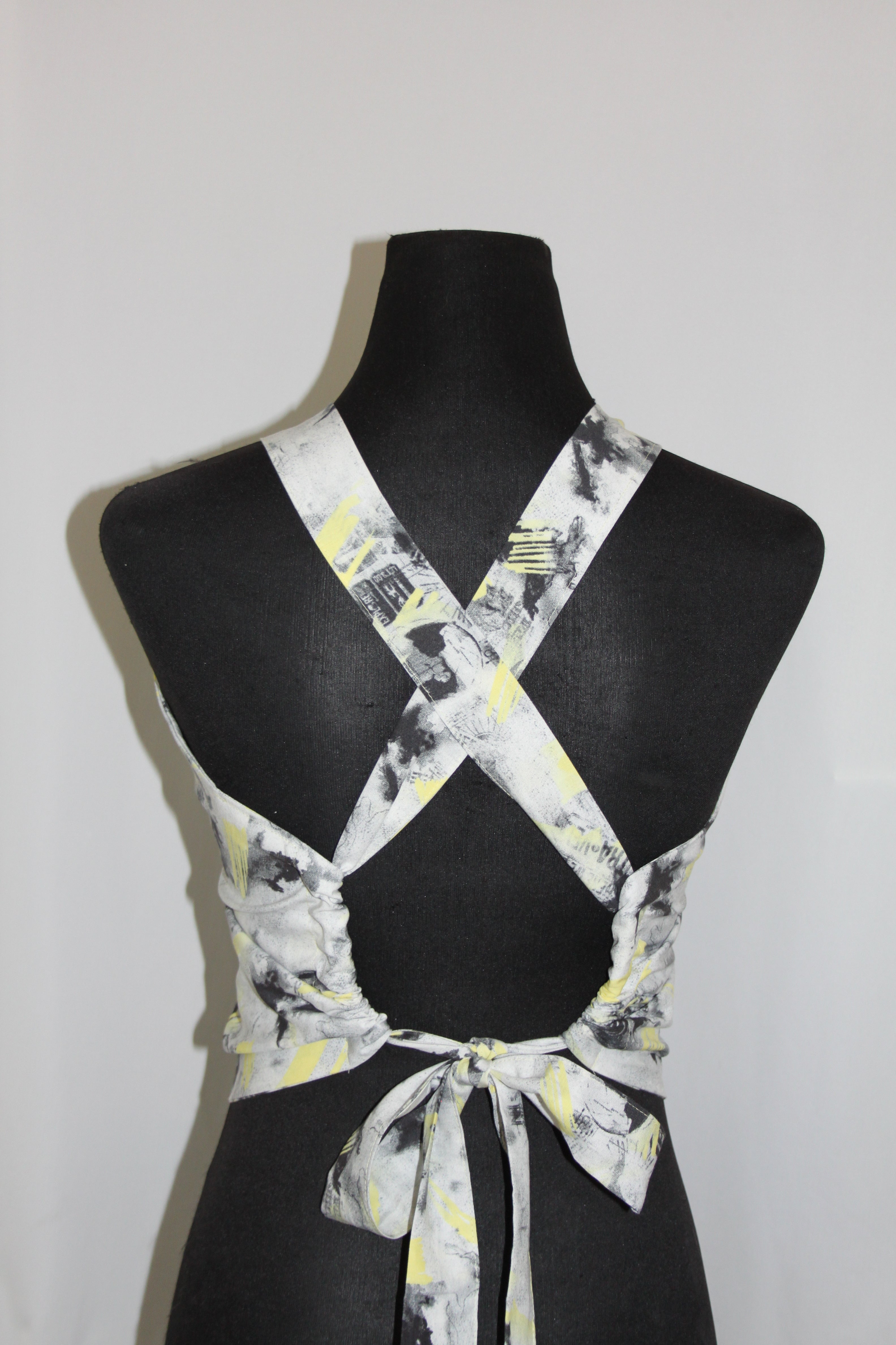 Black & Yellow Abstract - Top