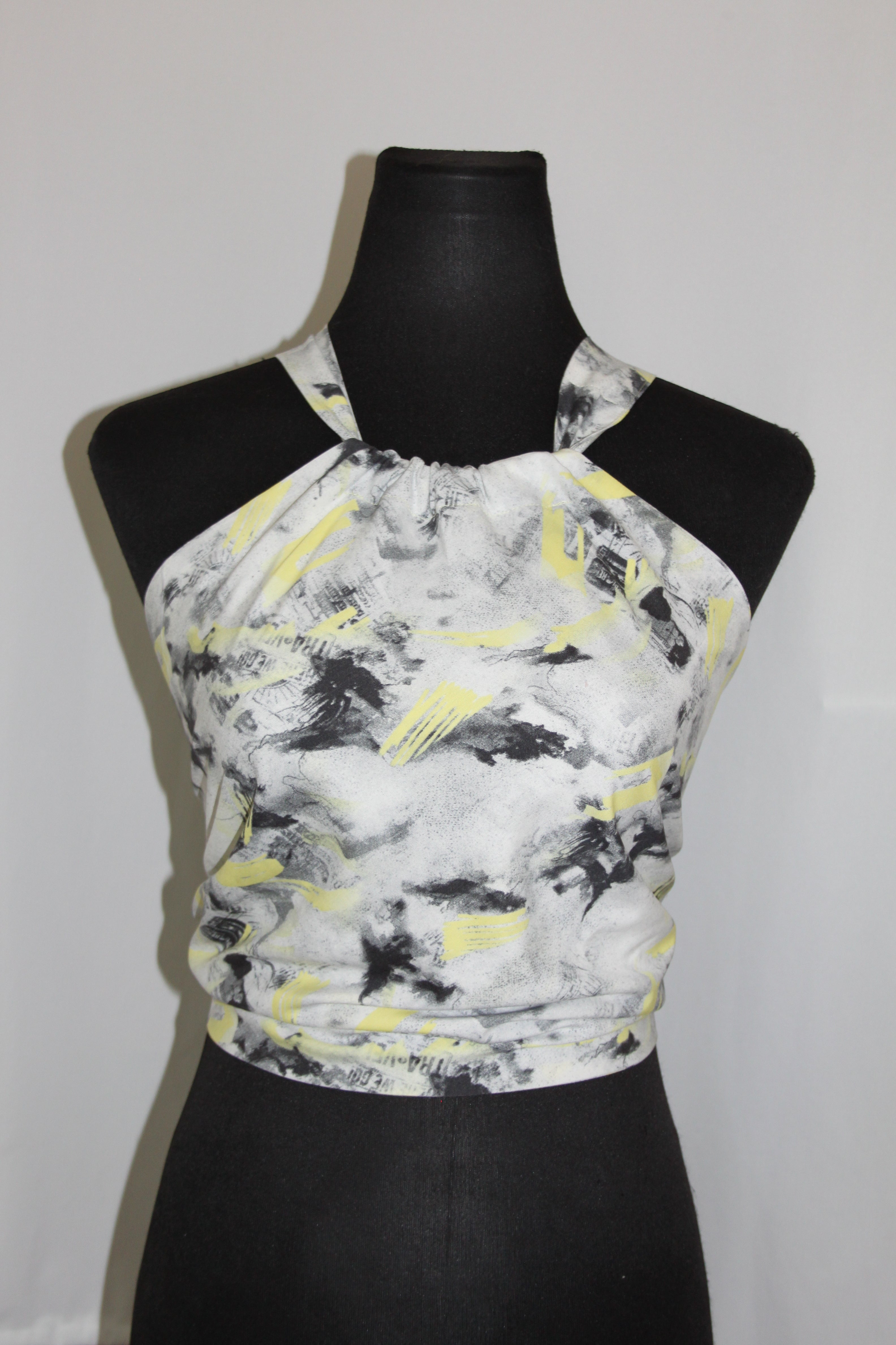 Black & Yellow Abstract - Top
