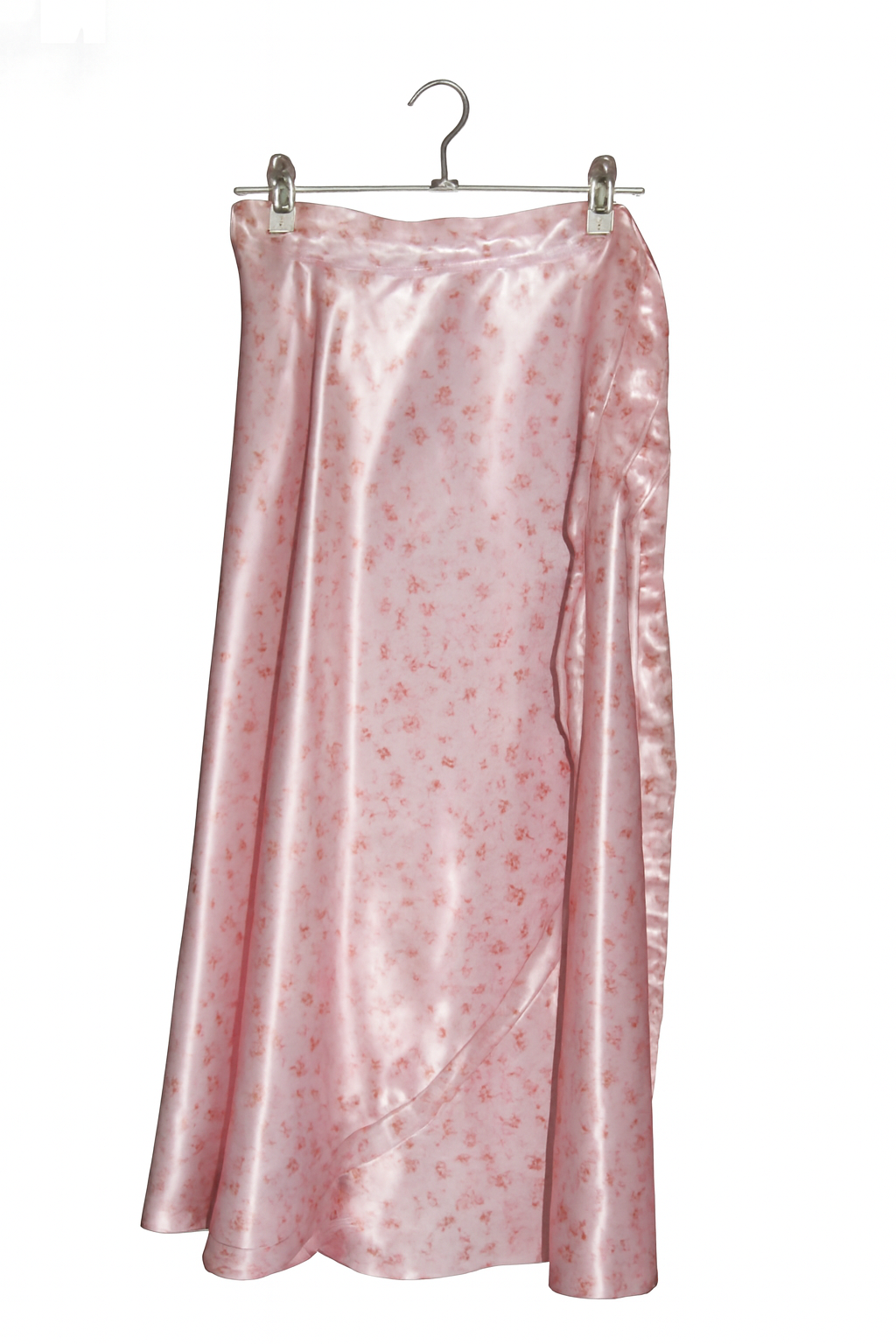 Pink Floral Satin